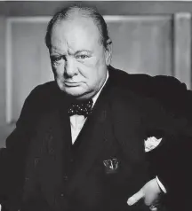  ?? YOUSUF KARSH/THE NEW YORK TIMES ?? Churchill. Egocêntric­o: ‘O que você consegue se não for?’