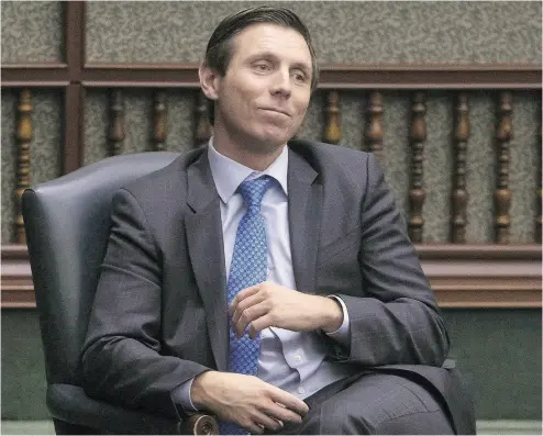  ?? CHRIS YOUNG / THE CANADIAN PRESS FILES ?? In a tell-all book, former Ontario PC Leader Patrick Brown says Ontario Finance Minister Vic Fedeli was accused of “inappropri­ate behaviour” by a party staffer in December of last year.