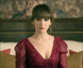  ?? MURRAY CLOSE/TWENTIETH CENTURY FOX VIA AP ?? In this image released by Twentieth Century Fox, Jennifer Lawrence appears in a scene from “Red Sparrow.”