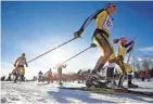  ?? FILES JOURNAL SENTINEL ?? The American Birkebeine­r is North America's largest cross-country ski race, held every February between Cable and Hayward.