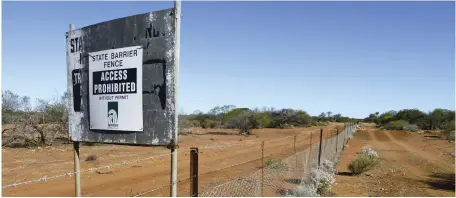  ?? CREDIT: STEVE WATERS / GETTY IMAGES ?? The rabbit-proof fence is just one of the tactics employed to combat Australia’s most invasive species.