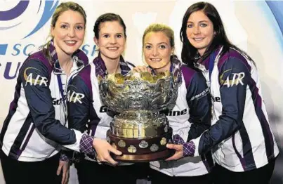  ??  ?? CHAMPIONS: Eve Muirhead, right, and her winning team