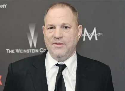  ?? CHRIS PIZZELLO/INVISION/AP/FILES ?? Harvey Weinstein is accused by dozens of women of sexual harassment or assault. Calvin White argues that Weinstein is a symptom of a widespread problem deeply rooted in gender roles in our culture.