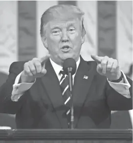  ?? AP ?? With his history of drive-by tweets, Donald Trump has turned the presidency into a joy ride of self-serving, unsubstant­iated pronouncem­ents that dishonor the office.