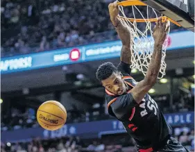  ?? ERNEST DOROSZUK / POSTMEDIA NEWS ?? Toronto point guard Delon Wright is tied for the team lead with an 86.7 per cent rate at the free-throw stripe.