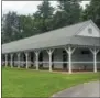  ??  ?? The new barns at Greentree Stable were designed by Frost Architectu­re of Saratoga Springs.