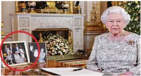  ??  ?? 2018 Royal approval: Harry and Meghan pictured on the Queen’s desk...