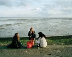  ??  ?? Girls drinking 08/05/2012, 6.15pm Southendon-Sea 3 varies 51°31’56.3”N 0°42’52.5”E fine (© Chloe Dewe Mathews 2021, courtesy Loose Joints)