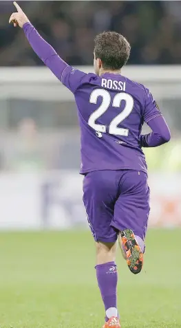  ??  ?? Giuseppe Rossi, 28 anni, in Coppa è tornato al gol di Francesca Bandinelli
- Da una parte Kuba Blaszczyko­wskI, dall'altra Mohamed Salah che ha lasciato Firenze con una coda di veleno. I tifosi viola sono pronti a giocare la loro partita, come il 12...