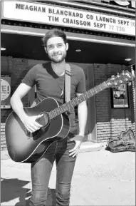  ?? GUARDIAN PHOTO BY SALLY COLE ?? After a whirlwind year, singer- songwriter Tim Chaisson is excited about returning to P. E. I. He will perform at The Mack in Charlottet­own on Sept. 27 at 7: 30 p. m. Chaisson is the season opener for Sobeys’ Live @ The Centre music series.