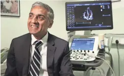  ?? ROBERT STEVENS/AP ?? Dr. Sanjay Sharma, professor of cardiology at St. George’s University of London, says that more than two-thirds of the high-risk players screened for heart problems had conditions that were fixed with surgery.