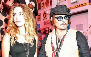  ??  ?? Heard and Depp married in 2015 after meeting in 2011 on the set of ‘Rum Diary’.