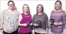  ??  ?? Ashford Summer Netball League’s favourite umpires, from left: Jo Legg, Stephanie Hensing, Lorna Wren, Dawn Cox