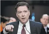  ?? ANDREW HARNIK/AP ?? Former FBI Director James Comey did not want to testify behind closed doors, preferring a public hearing.