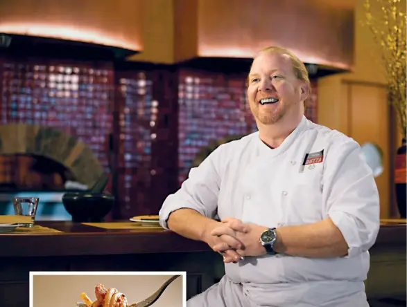  ??  ?? MOLTO MARIO Instead of just aiming for restaurant accolades, chef Mario Batali’s goal is to promote ingredient­s and the value of home cooking