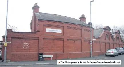 ??  ?? > The Montgomery Street Business Centre is under threat
