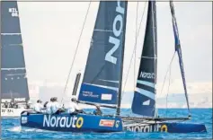  ??  ?? VELOCIDAD. Los GC32 son los barcos más rápidos de la Copa.