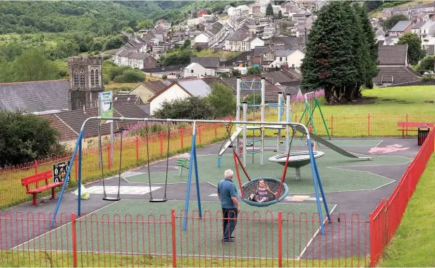  ??  ?? The Forest Houses play area in Cwm Clydach now has a smart new appearance as part of Rhondda Cynon Taf Council’s plans to improve play areas across the borough