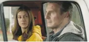  ?? Open Road Films ?? Liam Neeson plays a bank robber and Kate Walsh is his girlfriend in Mark Williams’ “Honest Thief.”