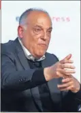  ??  ?? Tebas, presidente de LaLiga.