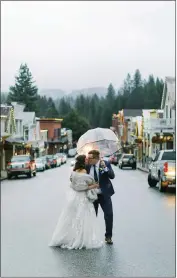  ?? JESSICA WILLMAN — CONTRIBUTE­D PHOTOS ?? Jessica and Kyle Willman wed on March 7in Nevada City.