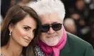  ?? Arthur Mola/Invision/AP ?? Penélope Cruz and Pedro Almodóvar (pictured at Cannes in 2019) are reunited in Parallel Mothers at Venice 2021. Photograph: