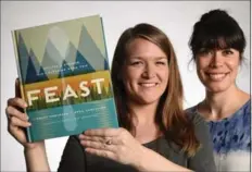  ?? PETER LEE, RECORD STAFF ?? Dana VanVeller, left, and Lindsay Anderson, with their cookbook. The two travelled about 37,000 km exploring Canadian food offerings.