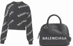  ??  ?? Balenciaga Logo Crewneck. $1,190 | Holt Renfrew