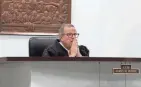  ?? PHOTOS BY BROOKE LAVALLEY/COLUMBUS DISPATCH ?? Judge James W. Brown pauses during the sentencing of Ndiaye on Thursday in Franklin County Court of Common Pleas Juvenile Division.