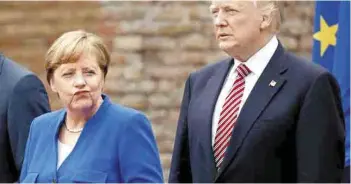  ??  ?? Discrepanc­ia. La cumbre del G7 enfrentó a Trump con los líderes de Alemania, Francia, Reino Unido, Italia, Canadá y Japón en varios asuntos.