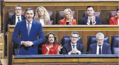  ?? Javier Lizón / Efe ?? El presidente del Gobierno, Pedro Sánchez, durante la sesión de control en el Congreso, la semana pasada.