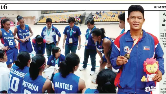  ?? PSC PHOTO ?? RECORD BREAKER! Bukod sa nasungkit na gintong medalya para sa Team Philippine­s, nalagay sa record book si Iloilo City pride James Lozañes nang itala ang bagong record sa boys javelin throw (66.39 meters) sa 9th ASEAN Schools Games nitong Martes sa...