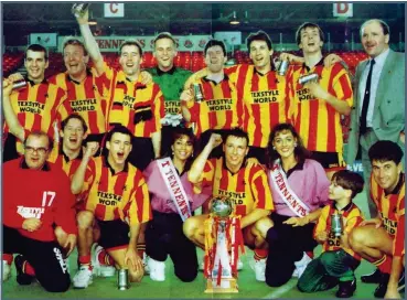  ??  ?? The 1993 Partick Thistle side claim the last title, while John McLelland (below) lifts the first