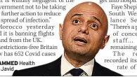  ?? Health Sec Javid ?? SLAMMED