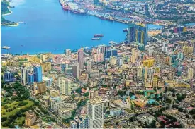 ?? ?? Huge growth: Dar-es-Salaam in Tanzania, the largest city in east Africa, is on track to join the list of megacities by 2050.
