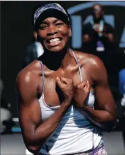  ?? Picture: KIN CHEUNG, AP ?? VENUS WILLIAMS: Believes inspiring a younger generation of players is the ‘cherry on top.’