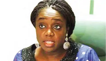  ??  ?? Minister of Finance, Mrs. Kemi Adeosun