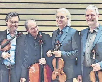  ?? FOTO: MODERN STRING QUARTET ?? Die Musiker des Modern String Quartets.