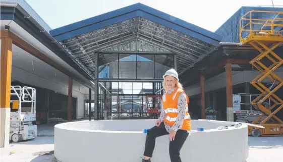  ?? Pictures: GLENN HAMPSON ?? Centre manager Lauren Frew says the $470 million Westfield Coomera shopping complex is on schedule to open in 30 days.