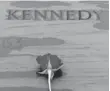  ?? CHIP SOMODEVILL­A/ GETTY IMAGES ?? A rose left by family sits on John F. Kennedy’s grave marker at Arlington National Cemetery on Friday.