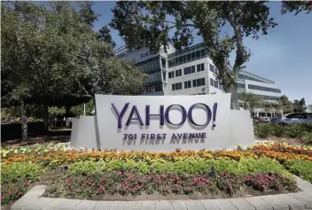  ?? AP FOTO ?? SETTLEMENT. Yahoo has agreed to pay US$50 million in damages and two years of free credit monitoring services to 200 million people in the US and Israel affected by the biggest security breach in history.