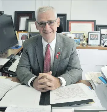  ?? WAYNE LEIDENFROS­T ?? Dr. Julio Montaner is the director of the B.C. Centre for Excellence in HIV/AIDS at St. Paul’s Hospital. He designed a United Nations Program on HIV/AIDS — 90-90-90 — to decrease progressio­n by 2020.