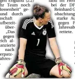  ?? DPA-BILD: HOUBEN ?? Enttäuscht­e mit dem DFB-Team: Torhüterin Almuth Schult