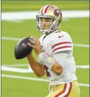  ?? AP photo ?? Nick Mullens and the 49ers will host the Bills next Monday and Washington on Dec. 13 at State Farm Stadium, home of the Arizona Cardinals.