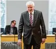  ?? Foto: Sven Hoppe, dpa ?? Horst Seehofer äußerte sich gestern zum Bayern Ei Skandal.