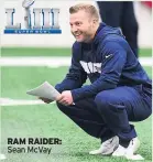  ??  ?? RAM RAIDER: Sean McVay