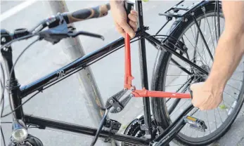  ?? FOTO: ANDREAS GEBERT ?? Fahrraddie­bstähle haben in Trossingen 2017 zugenommen.