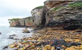  ??  ?? Photo shows the rocky southern coastline of the Isle of Skye off the west coast of Scotland where Bonny Prince Charlie is said to have found shelter in a cave during his flight from government troops in 1746.
Dining & drams If you go...