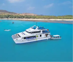  ??  ?? Yasawa Flyer II has had a major facelift and is no longer yellow.