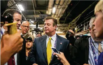  ?? New York Times files ?? Paul Manafort, Donald Trump’s campaign chairman for part of the 2016 campaign, was reportedly seen as susceptibl­e to influence because of his ties to Ukraine’s former president.